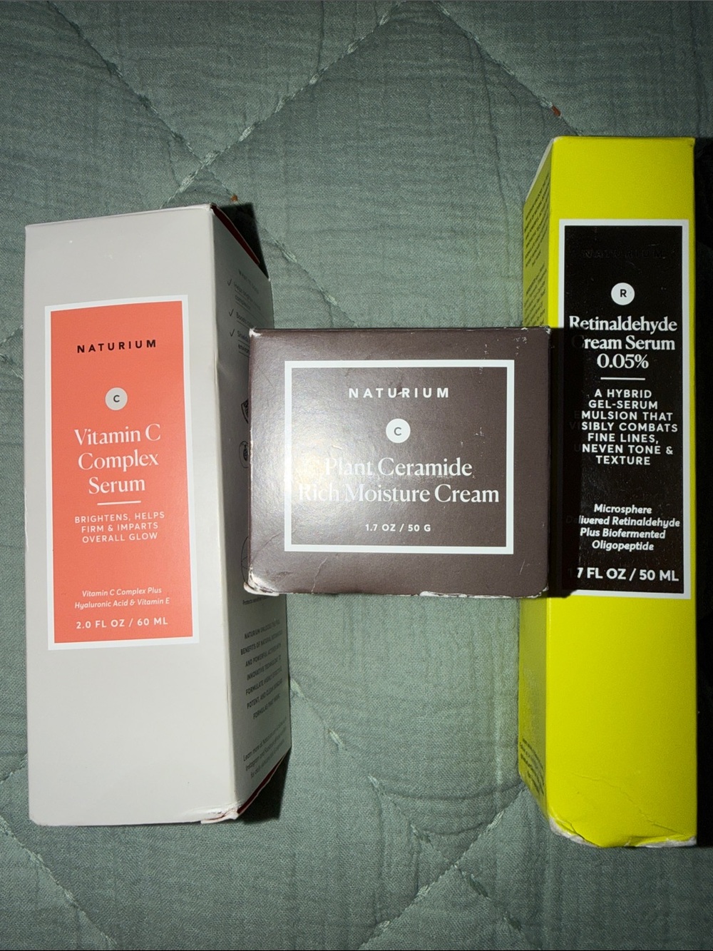 Naturium Full Face Regimen! Rich Moisture Cream, Retinaldehyde, Vit C! RV:$69!!!